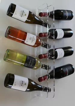 Portacandele da bottiglie di vino