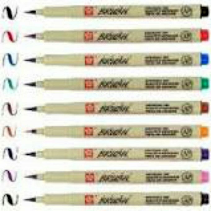Portafoglio Sakura Pigma Brush Pen 9 Colori